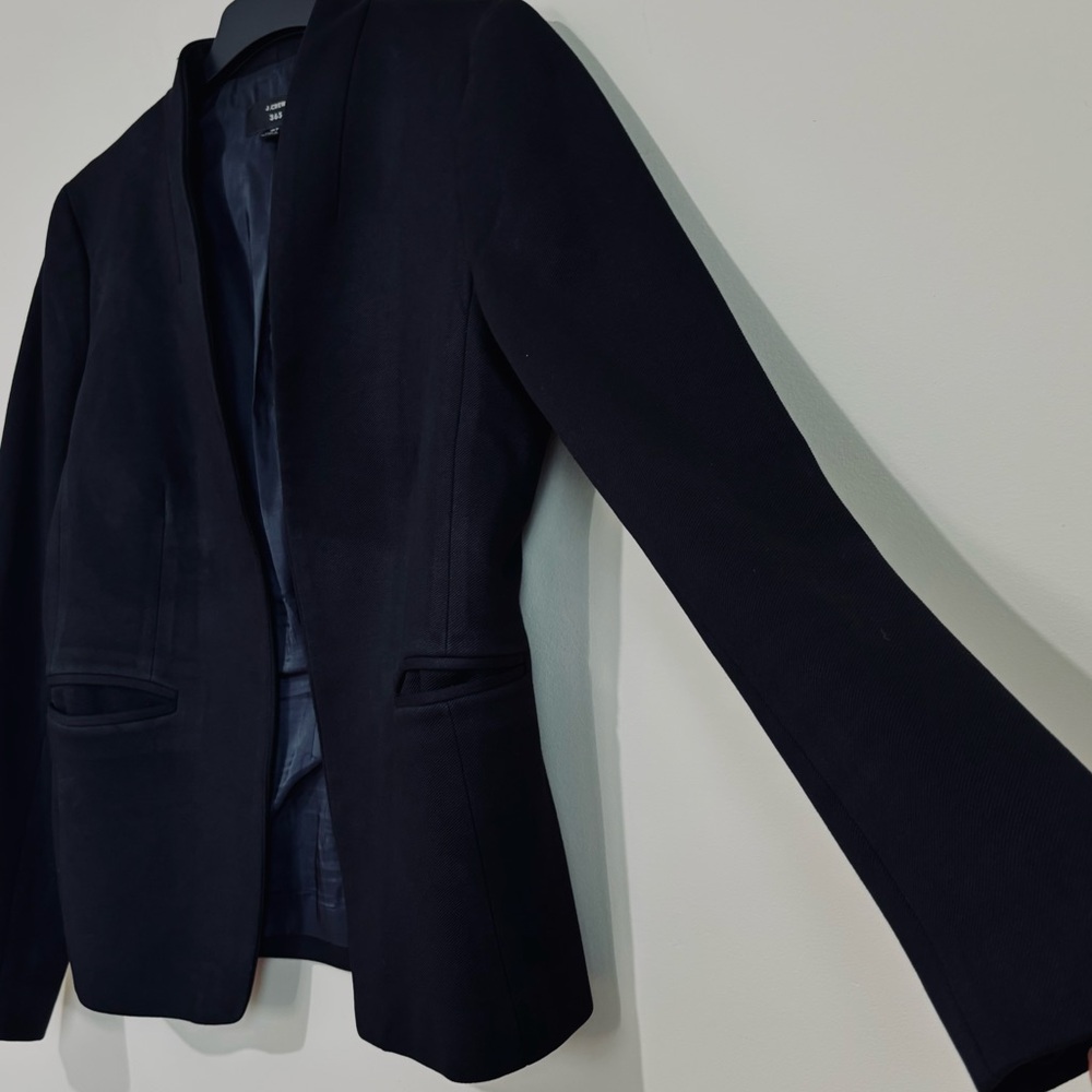 J.Crew 365 Going Out black open front tailered office business career blazer 6T - Picture 6 of 16